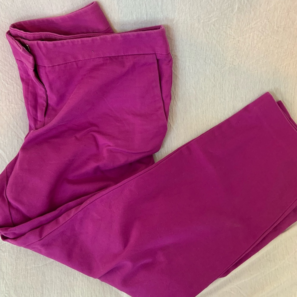 Vince Camuto Magenta Cropped Dress Pant